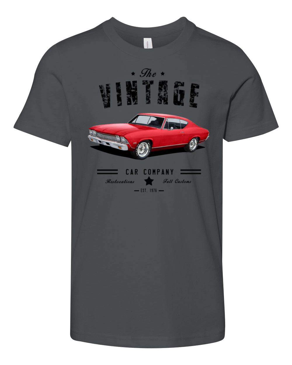 vintage car co chevelle Youth Unisex Jersey Tee