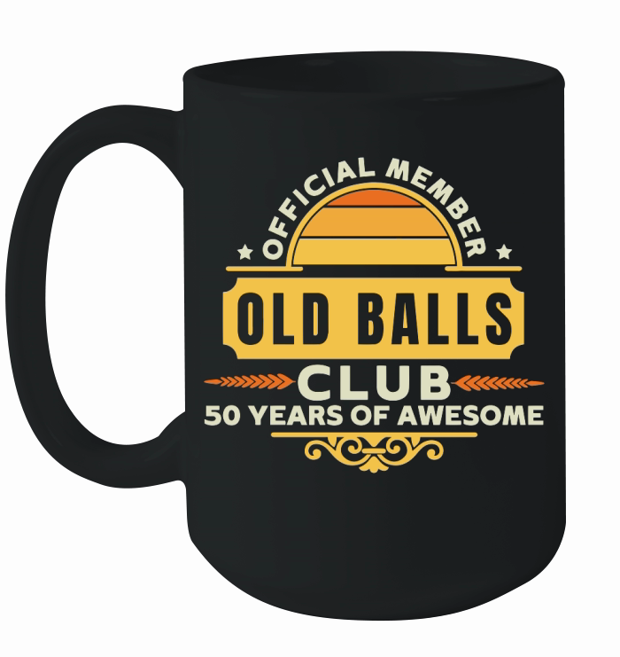 50th Birthday  Official Member Old 2 Ceramic Mug
