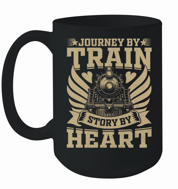 Journey by train story by Heart Ceramic Mug