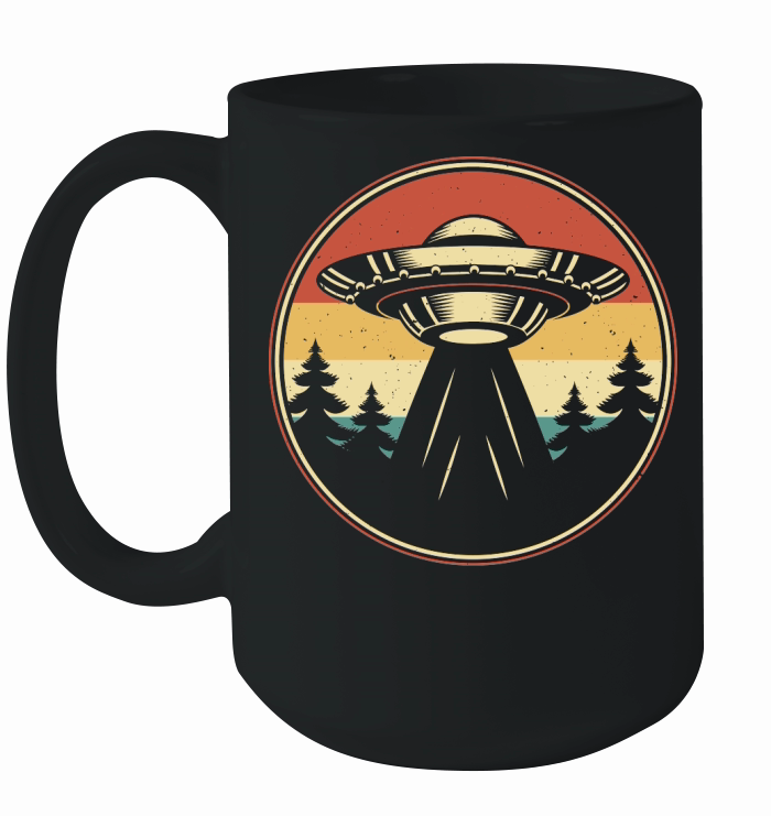 Vintage UFO Alien 40 Ceramic Mug