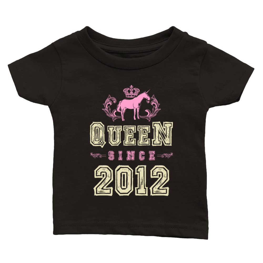 2012 Queen unicorn Classic Baby Crewneck T-shirt