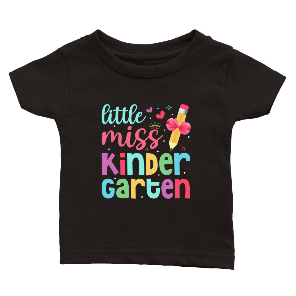 Little Miss Kindergarten Classic Baby Crewneck T-shirt