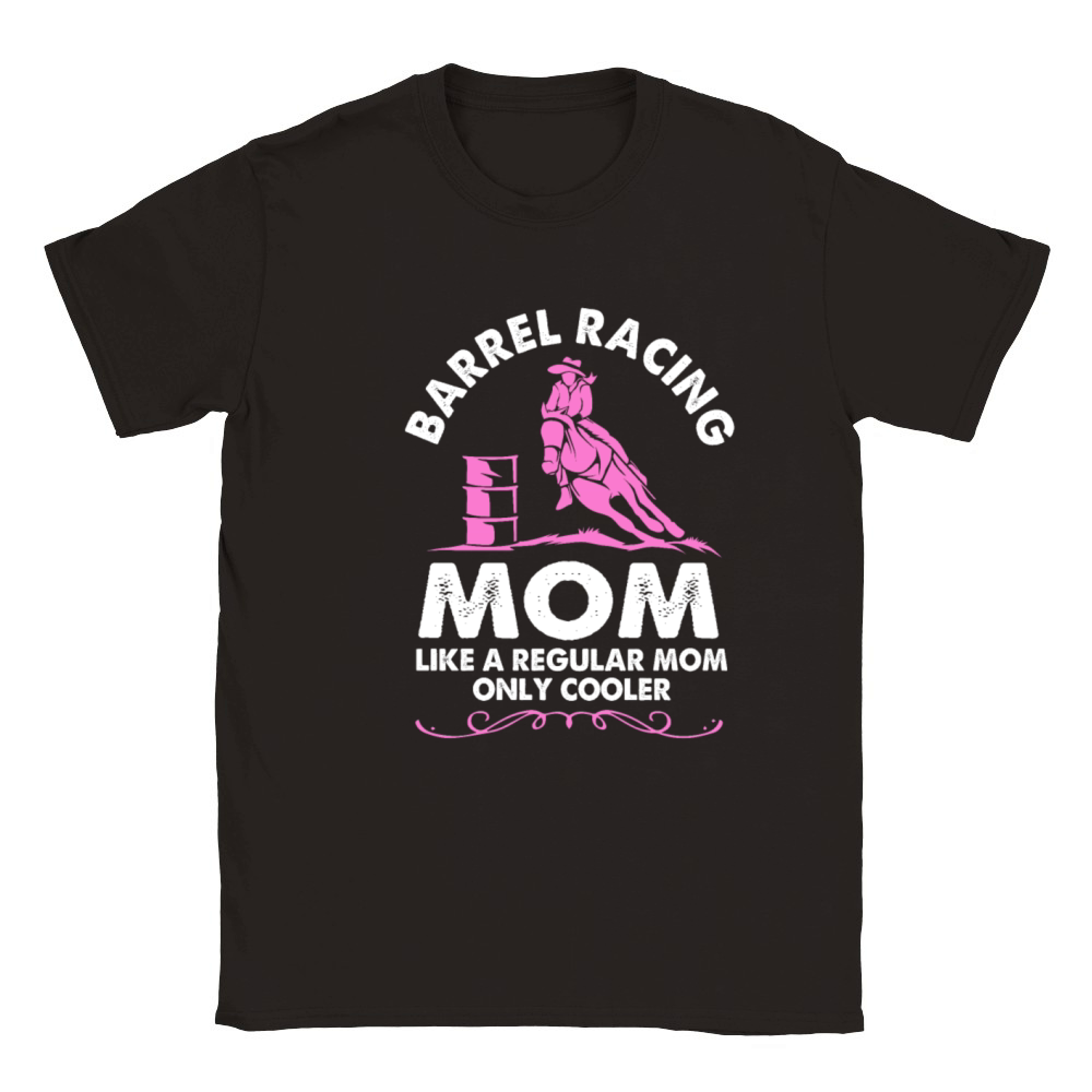 Horse Riding Rodeo Barrel Racing Mom For Women Classic Kids Crewneck T-shirt
