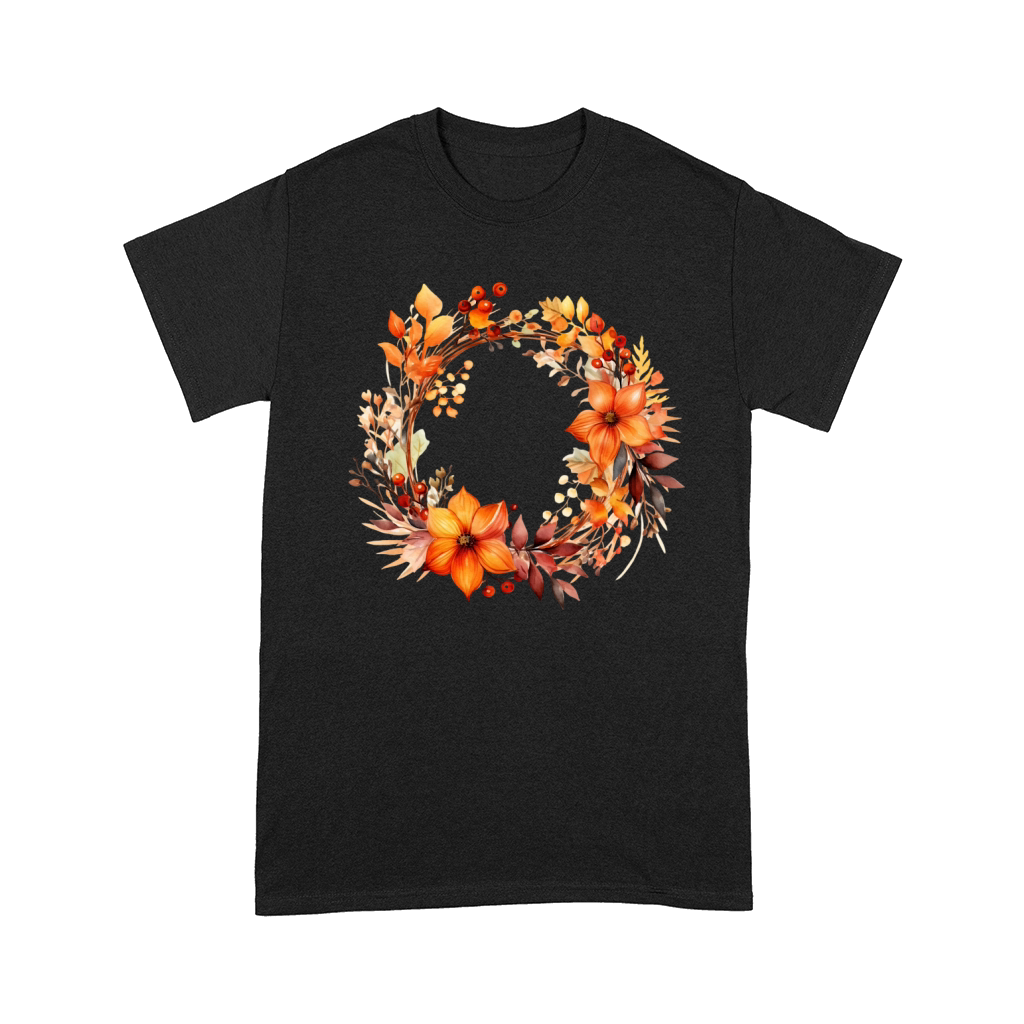 Autumn Fall Floral Frame 04 Comfort T-shirt