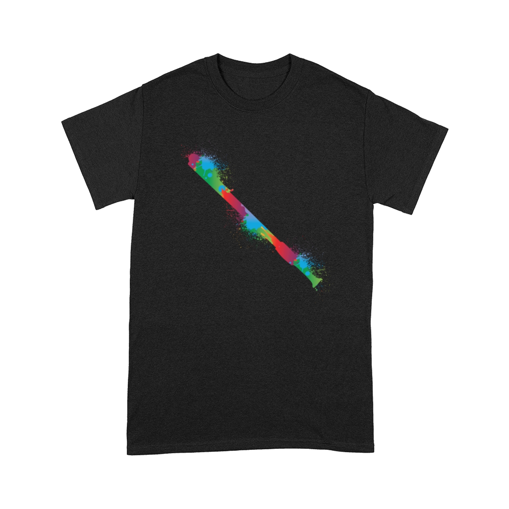 Colorful Flute Retro Music Lover Flutist Comfort T-shirt