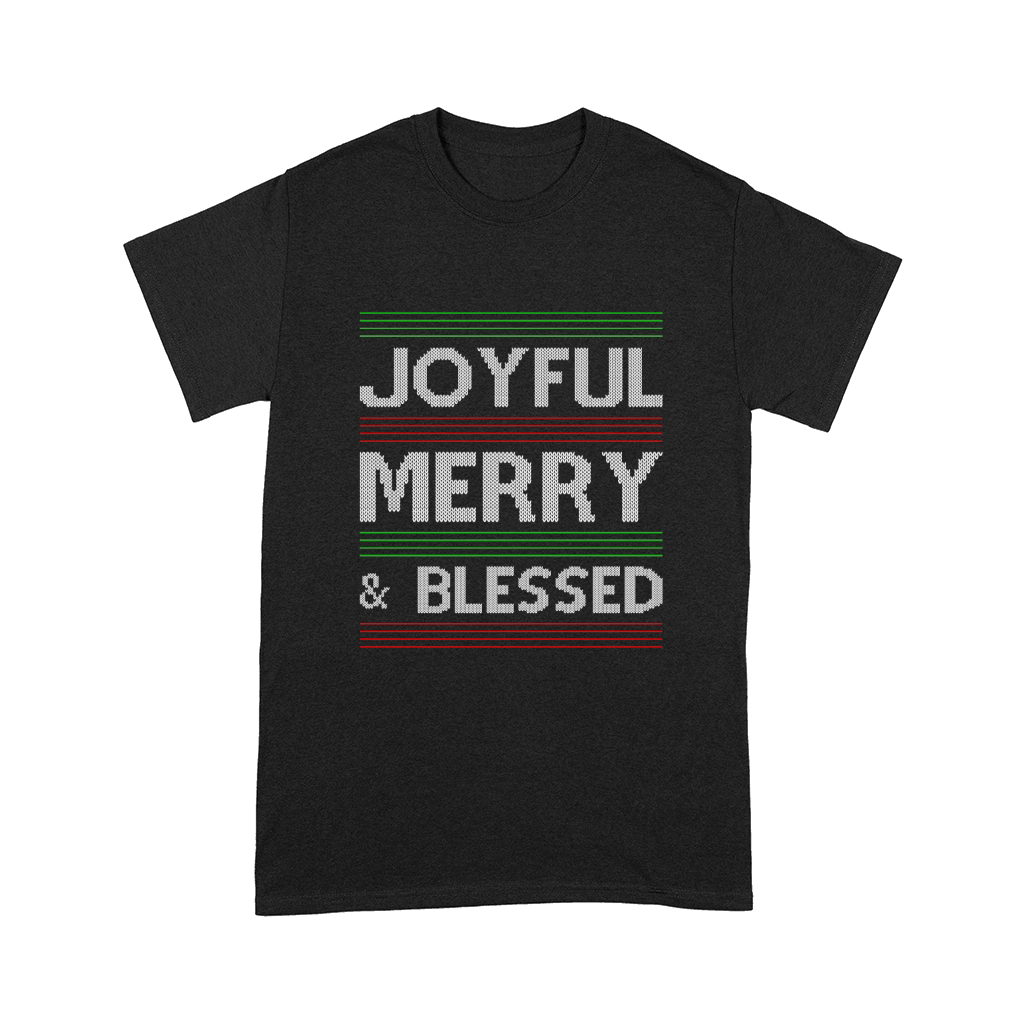 Joyful Merry Blessed Ugly Christmas Comfort T-shirt