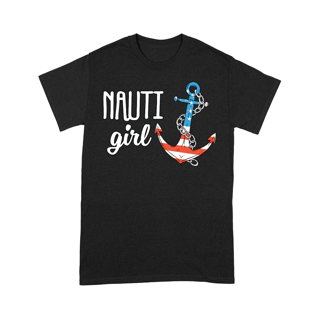 Nauti Girl Anchor America Comfort T-shirt