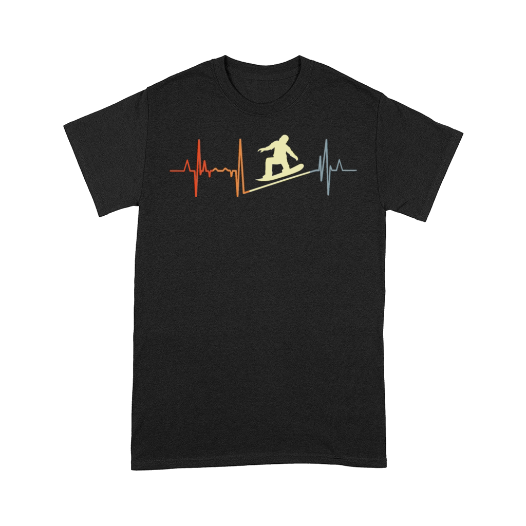Vintage Snowboard Heartbeat Comfort T-shirt