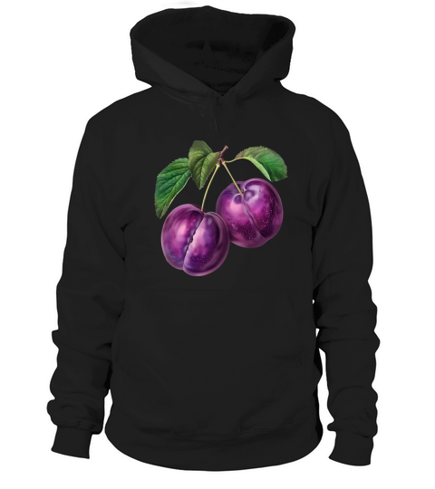 Plums Natures Perfect Snack Vintage Hoodie Unisex