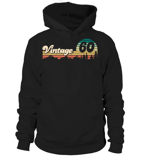 Vintage 1960 62th Birthday 62 Years Gift Bday Hoodie Unisex