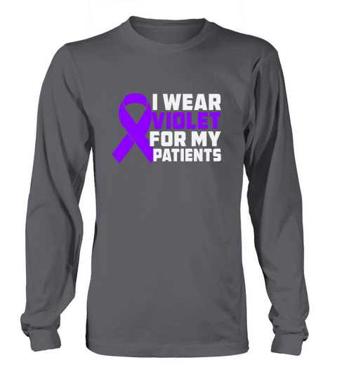 I Wear Violet For Patients Long sleeved Unisex