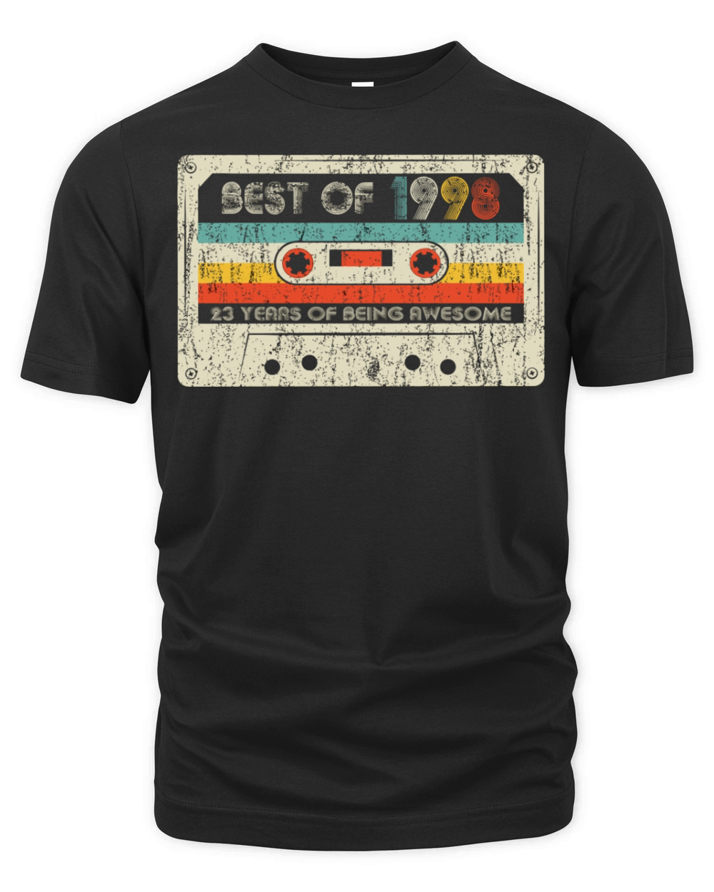 23Rd Birthday Gifts Vintage Best Of 1998 Retro Cas Organic Unisex T-shirt