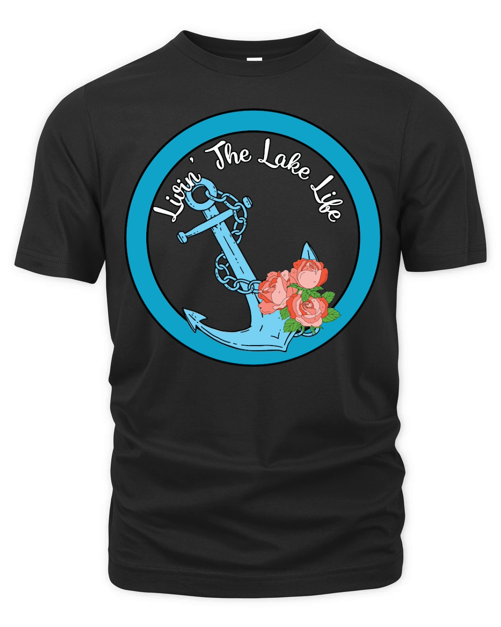Anchor Livin the Lake Life Organic Unisex T-shirt