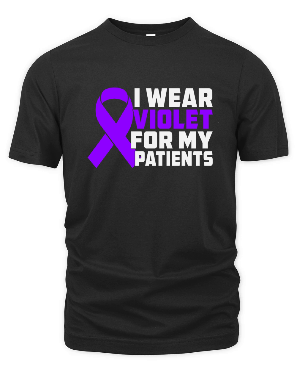 I Wear Violet For Patients Organic Unisex T-shirt