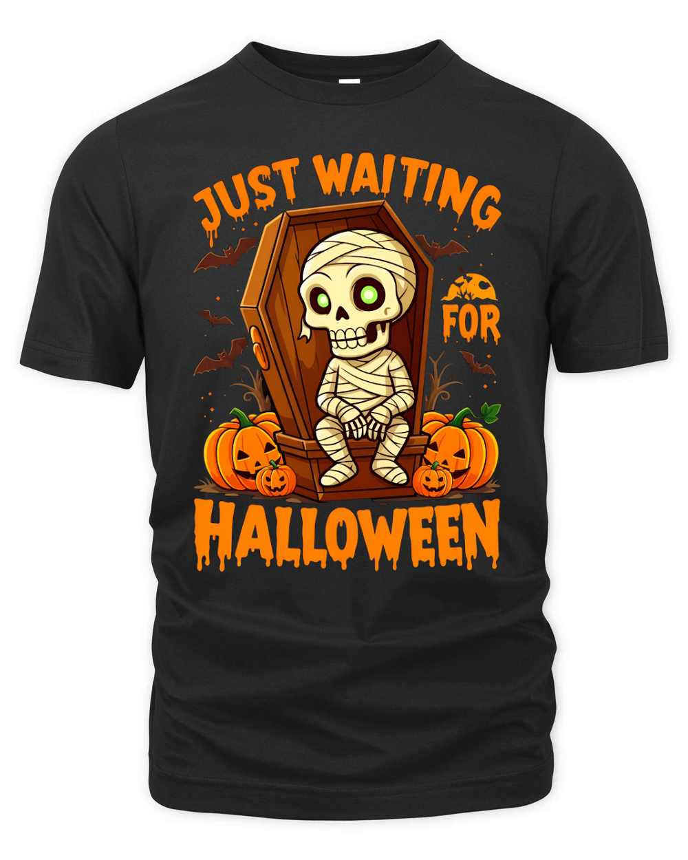 Just waiting for halloween 02 Organic Unisex T-shirt