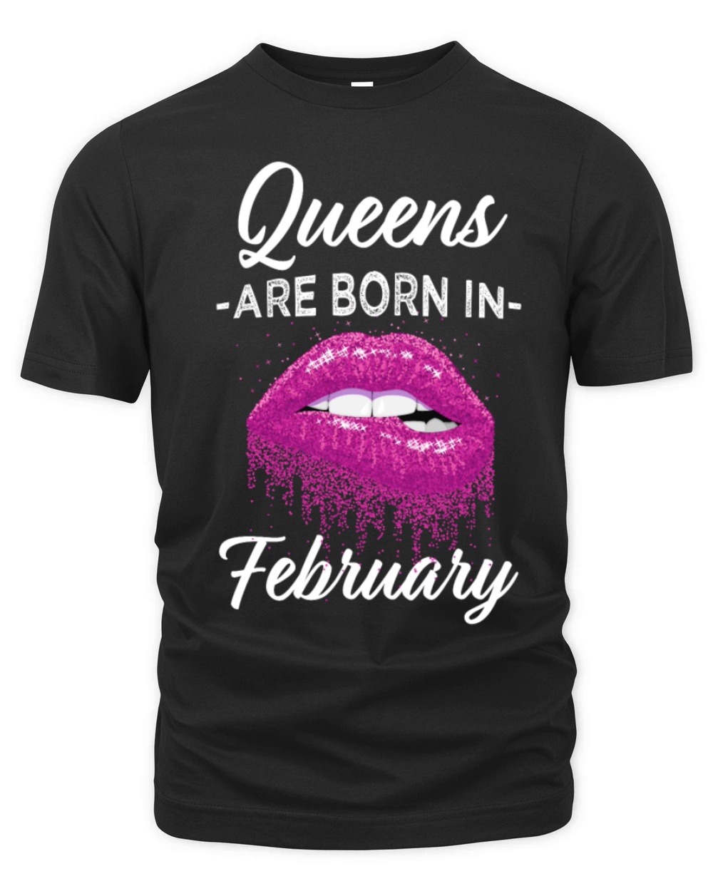 Queens are born in February Aquarius birthday Tee Organic Unisex T-shirt