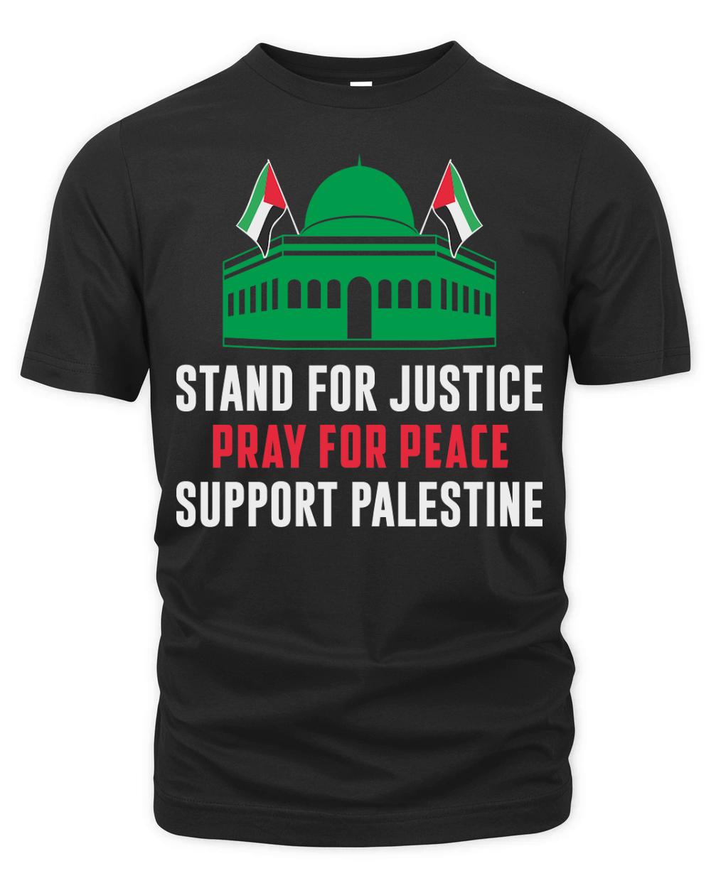 Stand For Justice Pray For Peace Support Palestine 05 Organic Unisex T-shirt