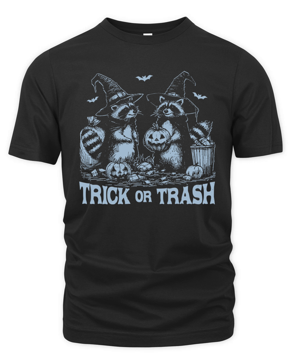 Trick Or Trash Halloween D Grey Organic Unisex T-shirt