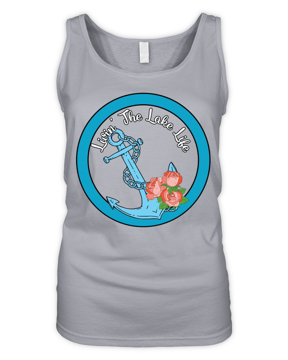 Anchor Livin the Lake Life Organic Women's Tank Top