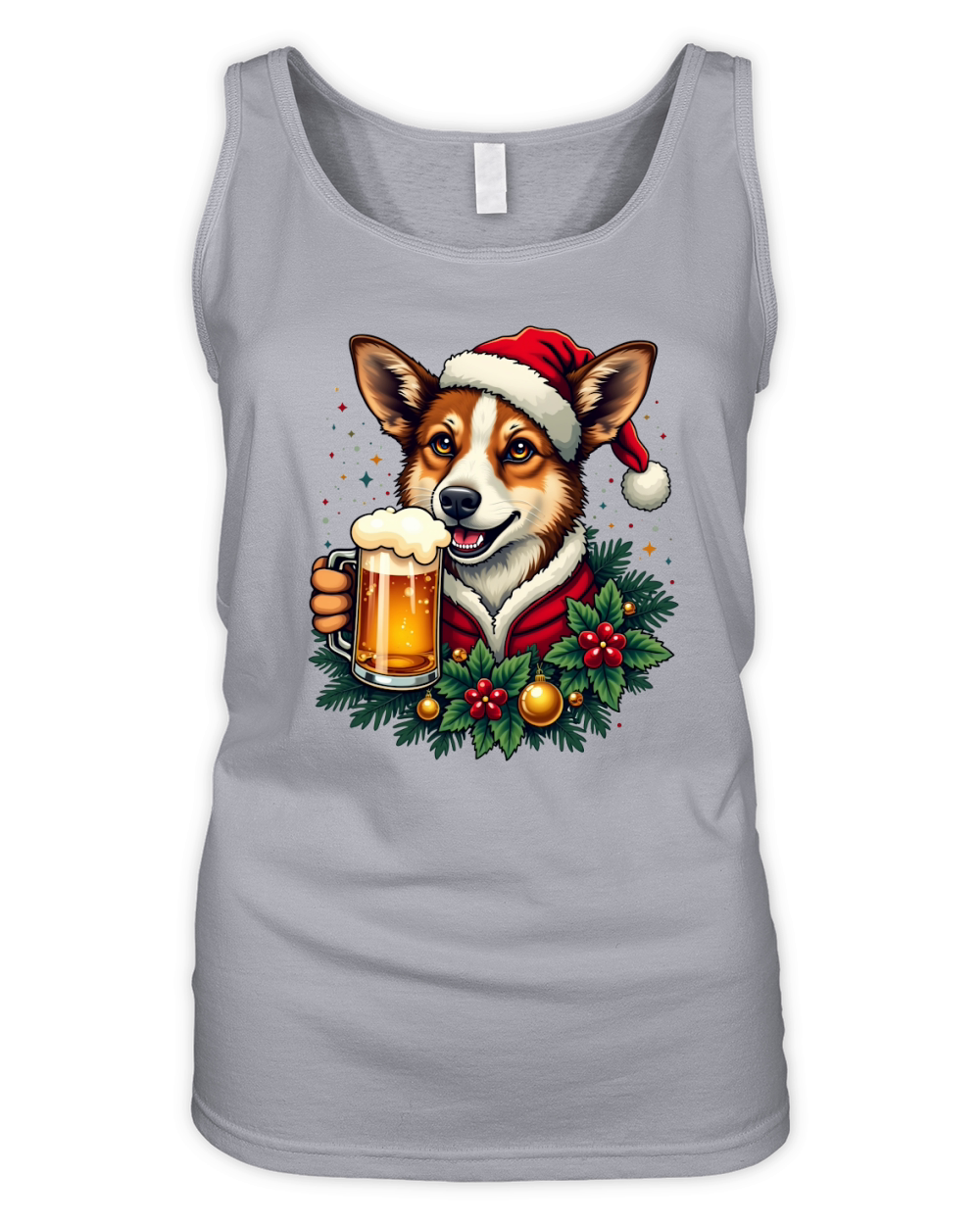 Animal Beer Christmas Sublimation Bundle 14 Organic Women's Tank Top