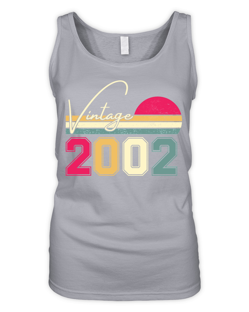Birthday  Vintage Classic Born In 2002 Organic Women's Tank Top