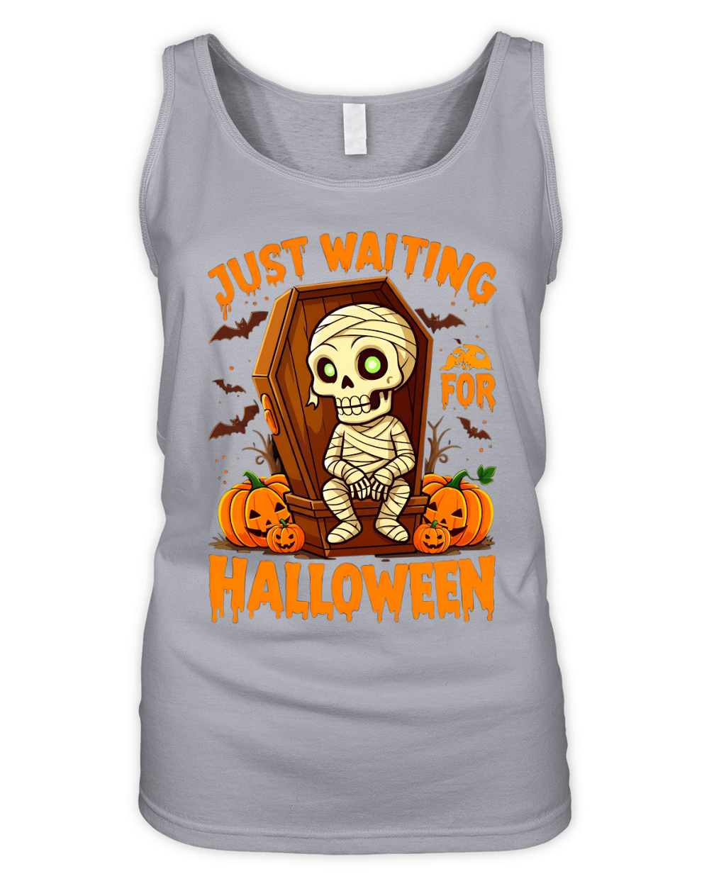 Just waiting for halloween 02 Organic Women's Tank Top