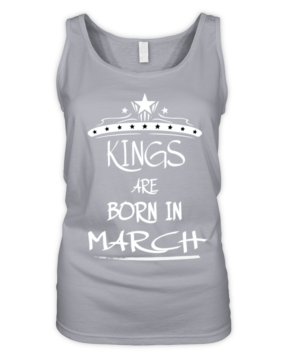 KINGS ARE BORN IN MARCH Organic Women's Tank Top