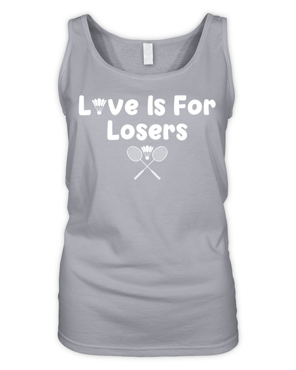 Love is for Losers Badminton Organic Women's Tank Top