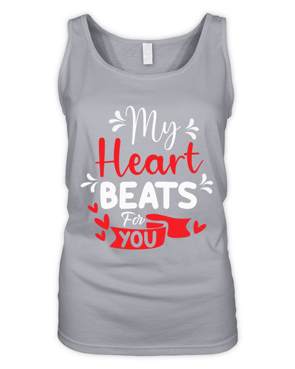 my heart beats for you Organic Women's Tank Top