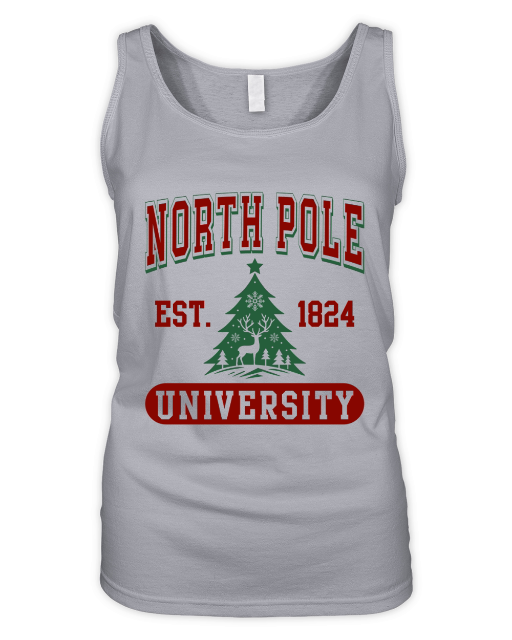 North Pole University Organic Women's Tank Top