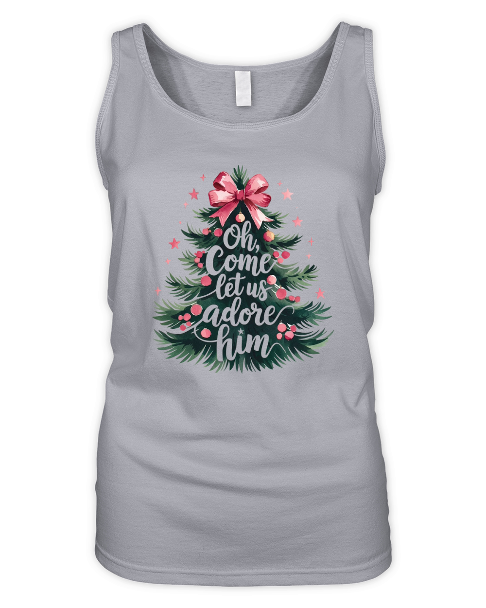 Oh Come Let Us Adore Him Organic Women's Tank Top
