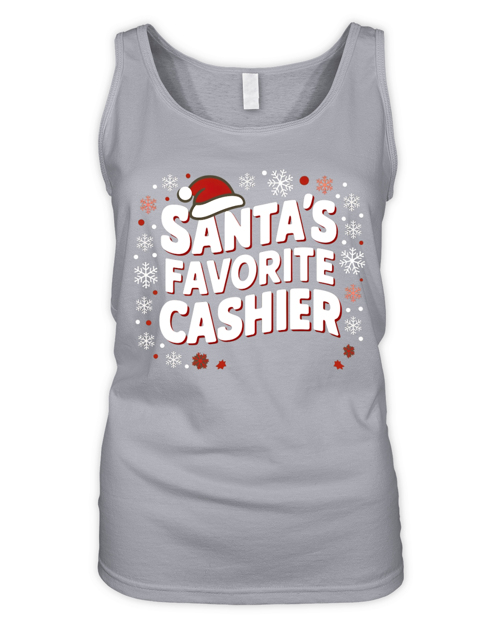 Santas Favorite Cashier Christmas Organic Women's Tank Top
