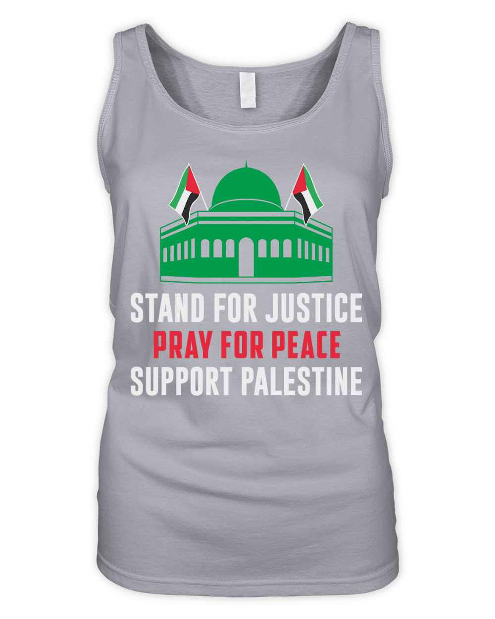 Stand For Justice Pray For Peace Support Palestine 05 Organic Women's Tank Top