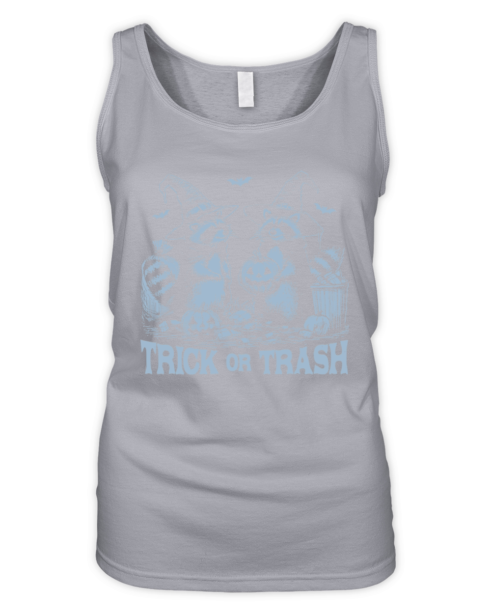 Trick Or Trash Halloween D Grey Organic Women's Tank Top