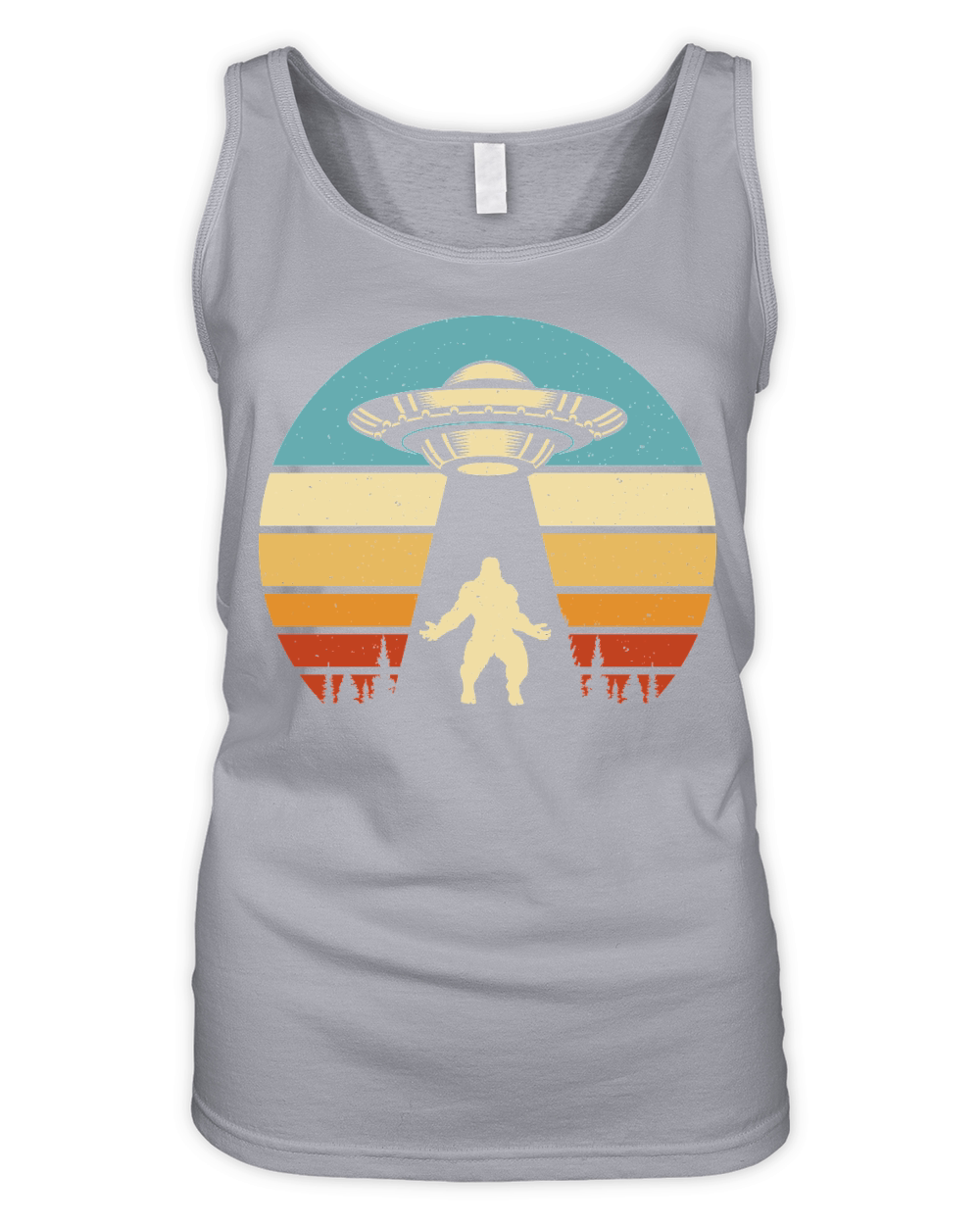 Vintage UFO Alien  Bigfoot 2 Organic Women's Tank Top