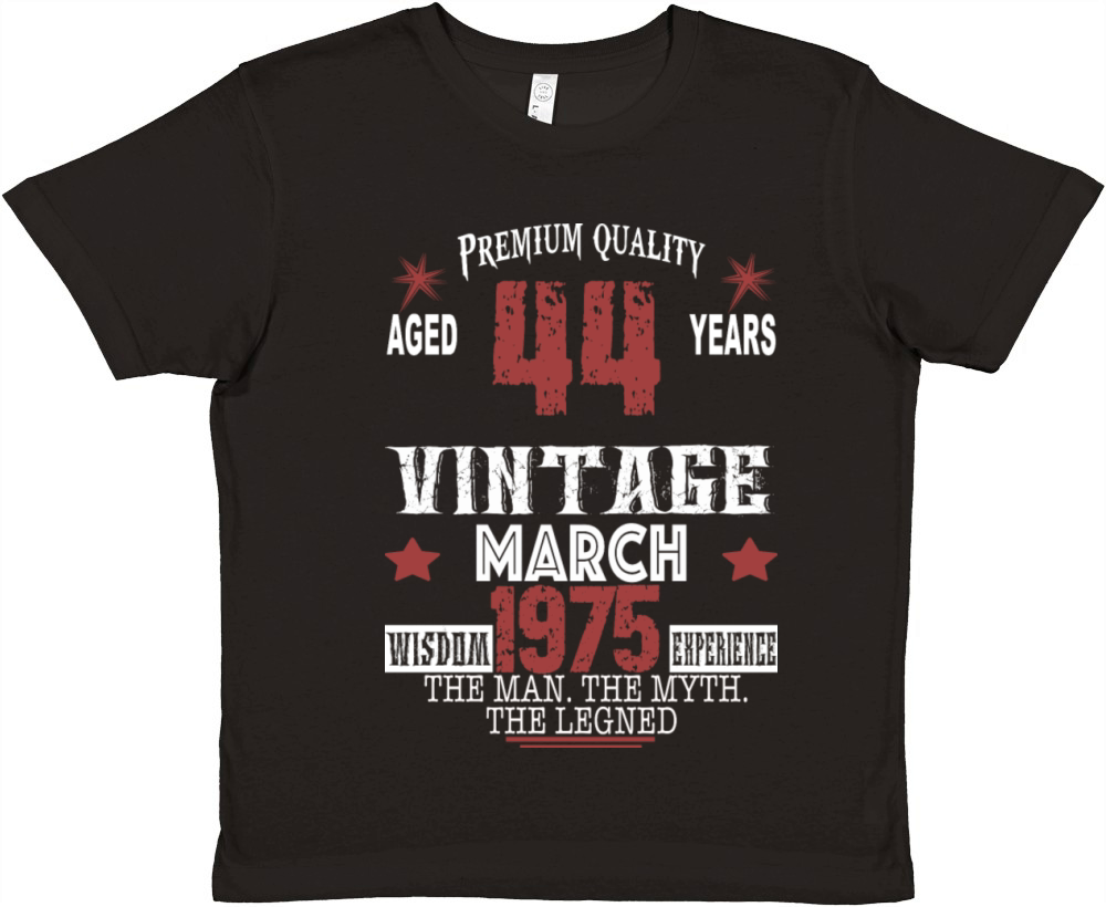 are born in march 1975 Premium Kids Crewneck T-shirt