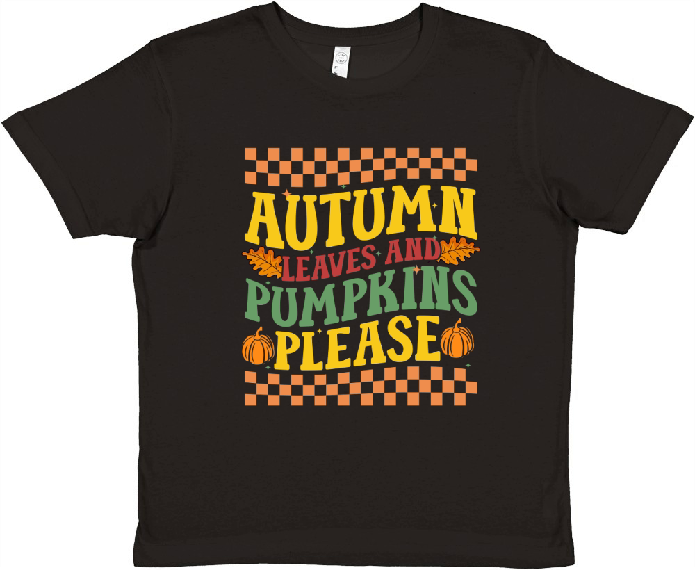 autumn leaves and pumpkins please 2 Premium Kids Crewneck T-shirt