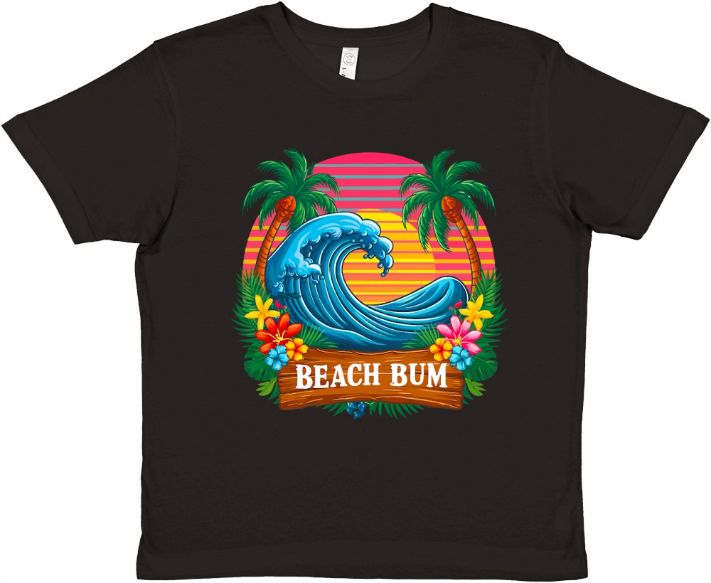 Beach Bum Summer 05 Premium Kids Crewneck T-shirt