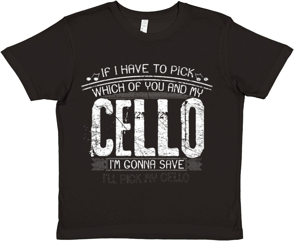 Cello funny gift selection Premium Kids Crewneck T-shirt
