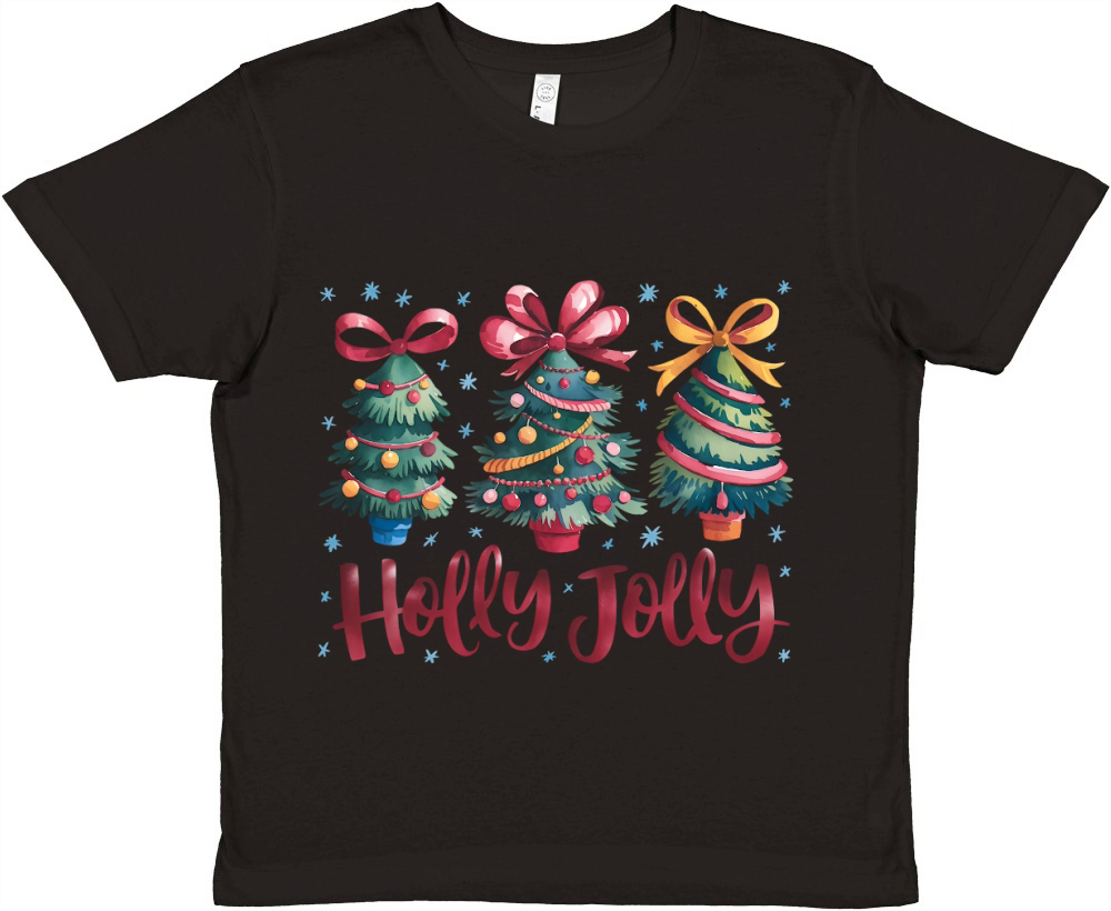 Holly Jolly3 Premium Kids Crewneck T-shirt