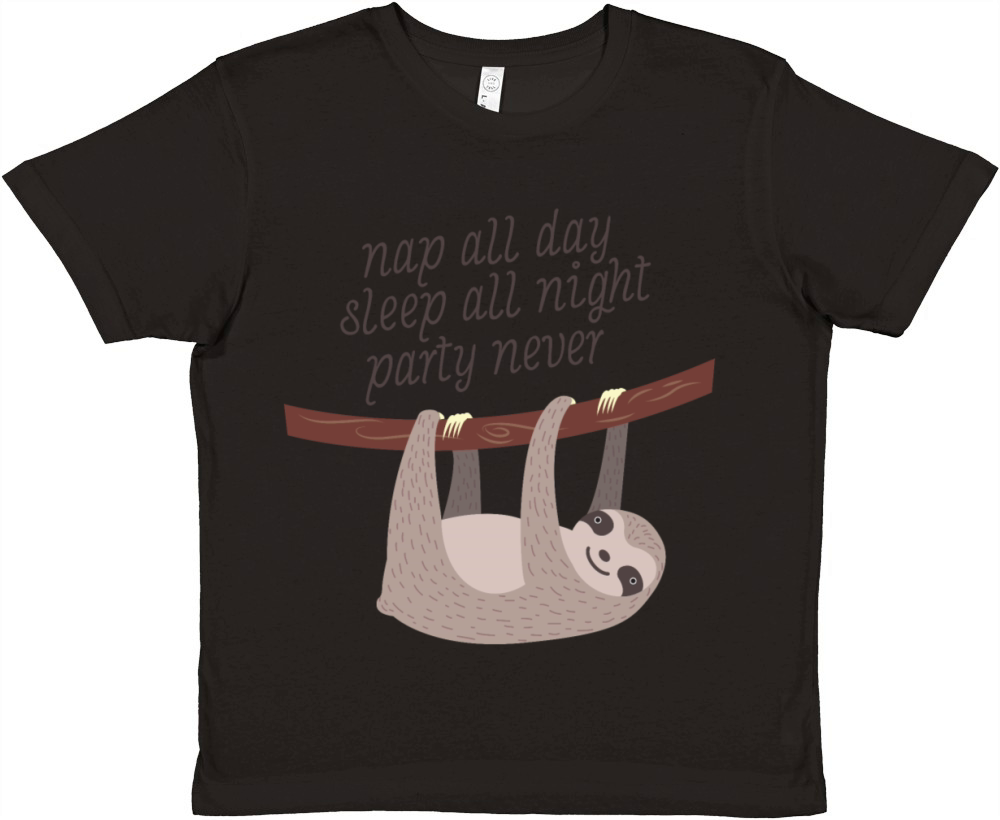 Nap All Day - Sleep All Night - Party Never Premium Kids Crewneck T-shirt