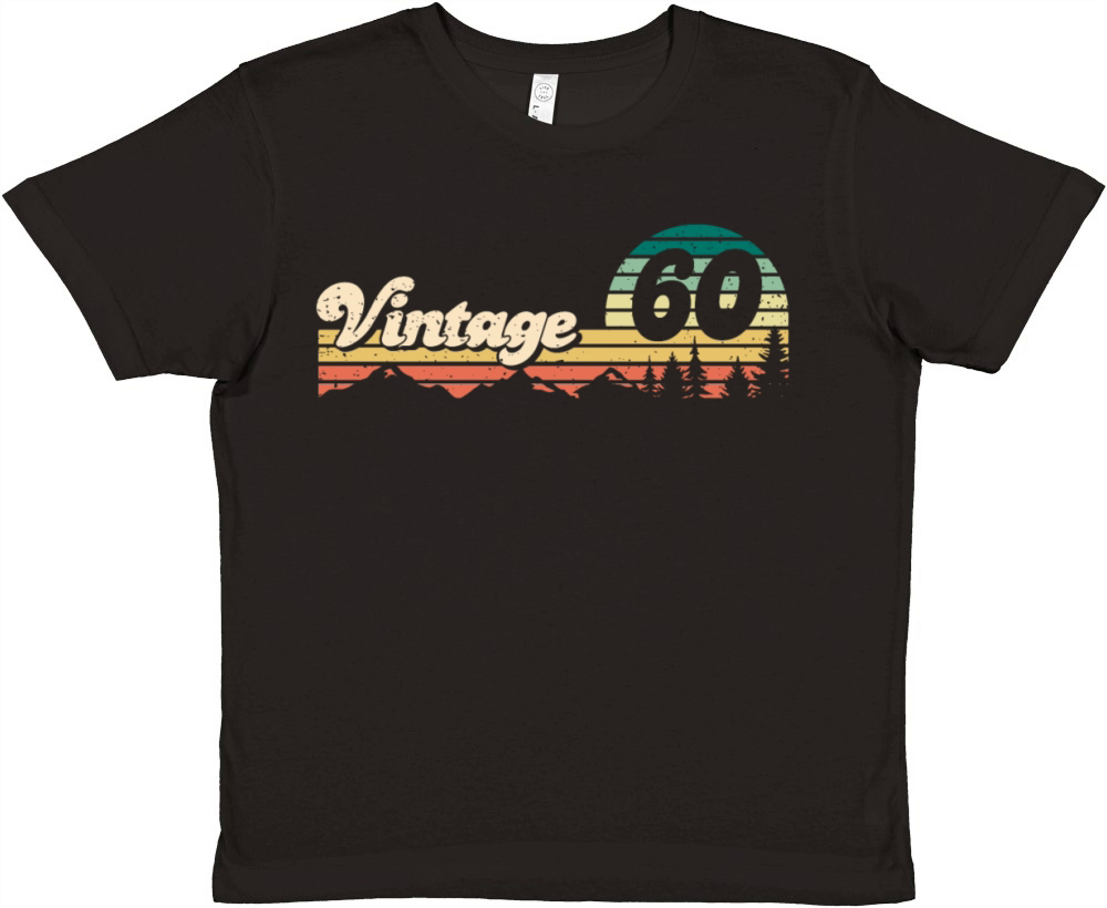 Vintage 1960 62th Birthday 62 Years Gift Bday Premium Kids Crewneck T-shirt