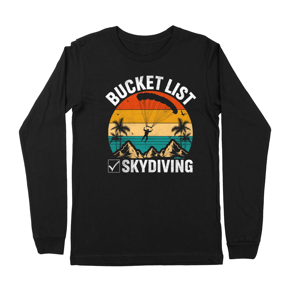 Bucket list skydiving 10 Premium Long Sleeve