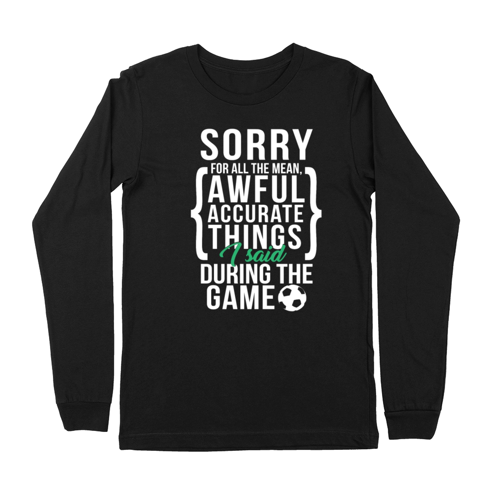 Funny Soccer Player Design Premium Long Sleeve