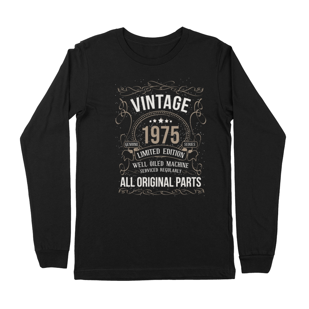 Vintage 1975 45Th Birthday All Original Parts Gift Premium Long Sleeve