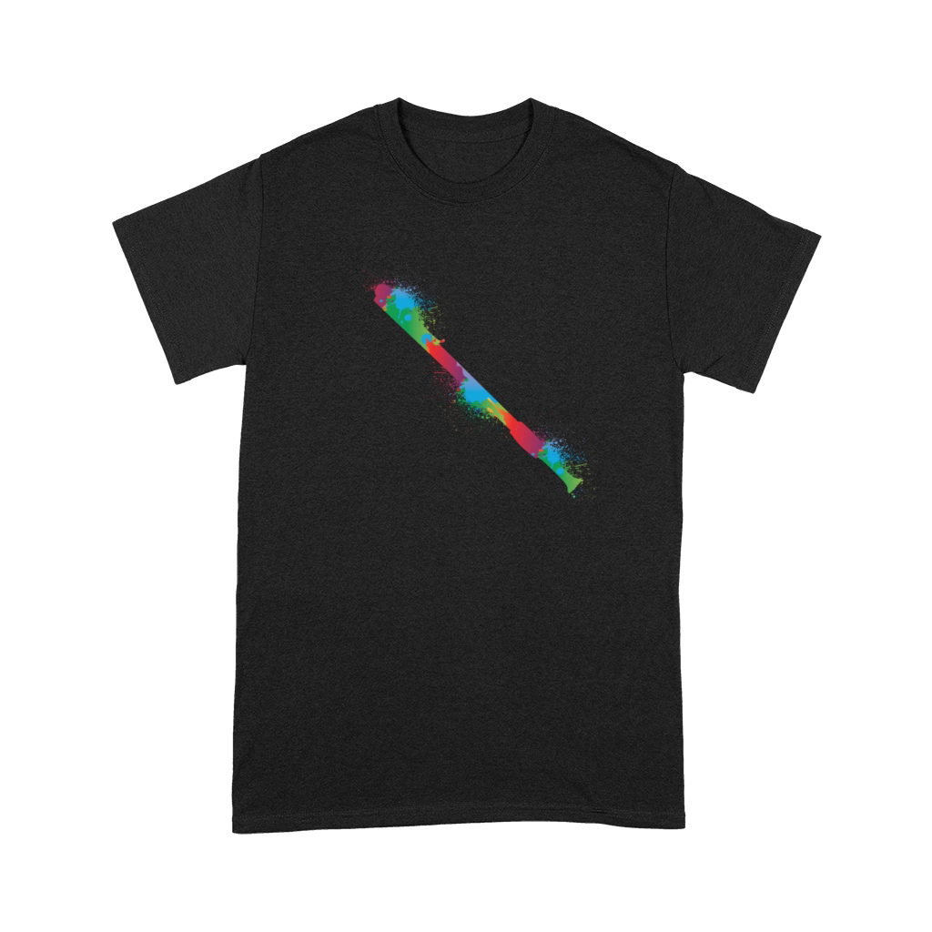 Colorful Flute Retro Music Lover Flutist Premium T-shirt