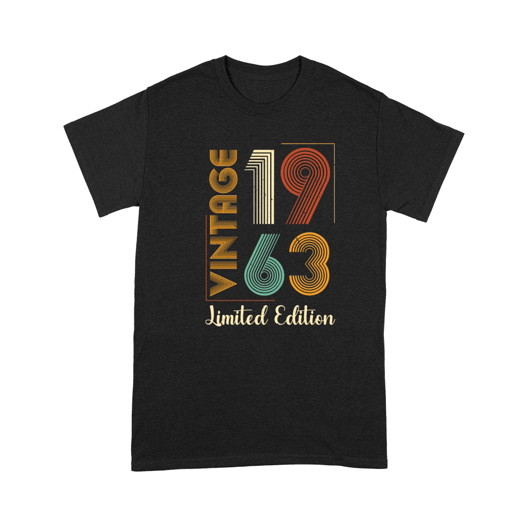 Vintage 1963 Limited Edition 60th Birthday T Shirt Design (1) Premium T-shirt