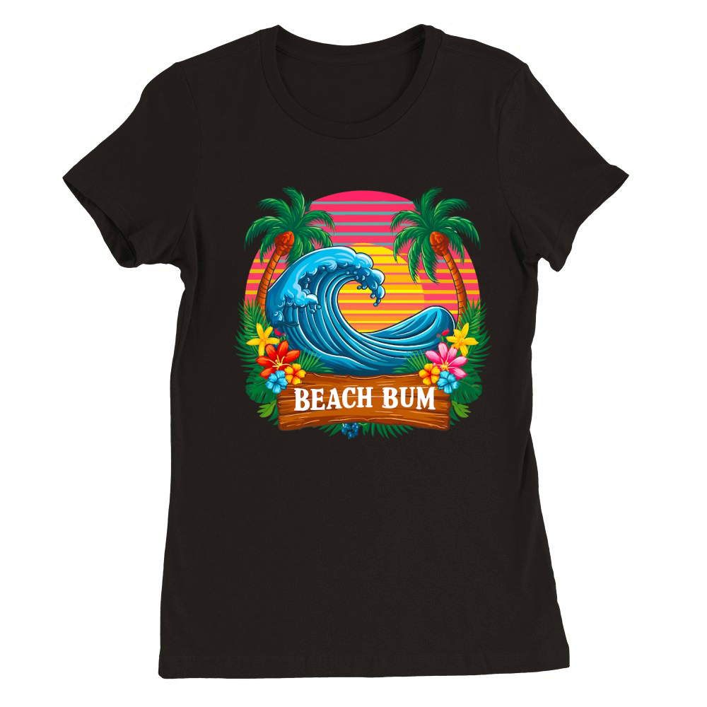 Beach Bum Summer 05 Premium Womens Crewneck T-shirt