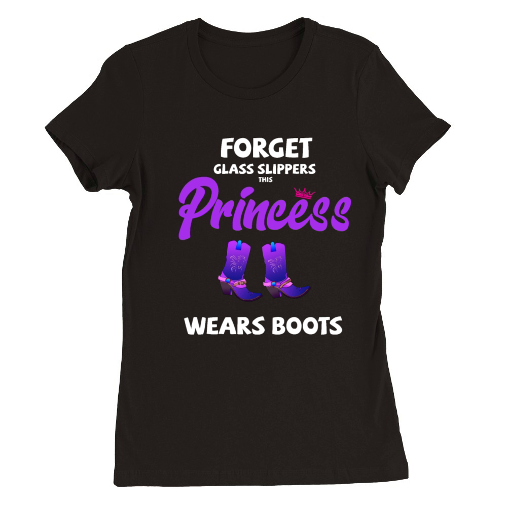 Boots design for riders Premium Womens Crewneck T-shirt