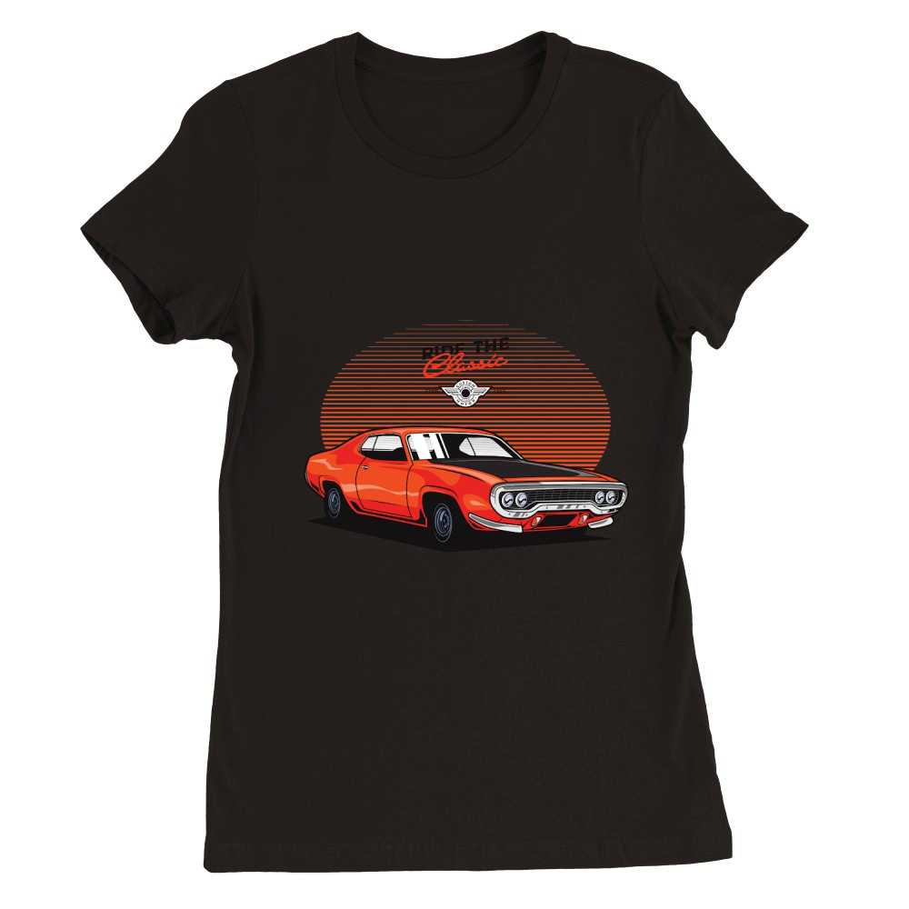 car classic Premium Womens Crewneck T-shirt
